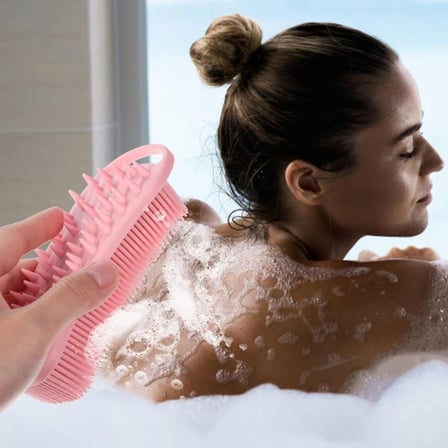 Kendiliğinden Askılı Peeling ve Masaj Etkili Silikon Banyo Vücut Fırçası (5332)