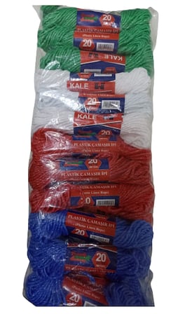KALE Plastik Çamaşır ipi 20 Metre 24 Adet (5332)