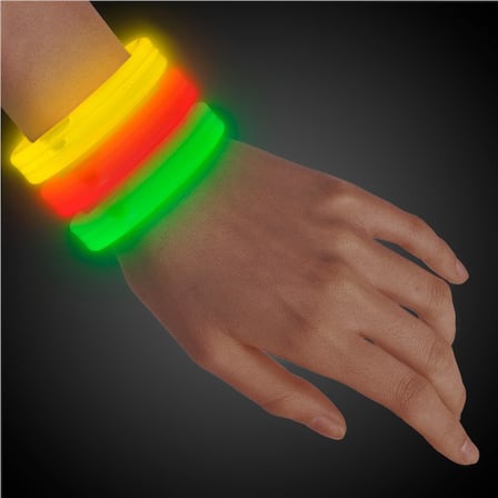Glow Partisi Glow Ekstra Kalın Fosforlu Bileklik  6 Renk 6 Adet (5332)