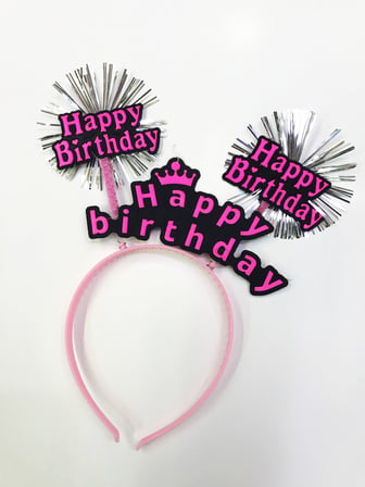 Happy Birthday Neon Renk Doğum Günü Tacı 12 Adet (5332)