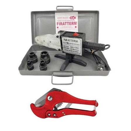 Fıratterm 2500W Pvc Pafta Plastik Boru Tesisat Kaynak Makinesi (5332)