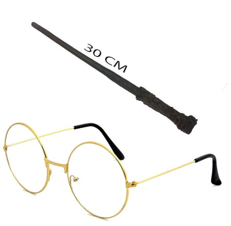Harry Potter Asası 30 cm ve Harry Potter Gözlüğü Seti (5332)