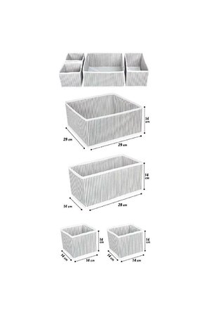 Çekmece Düzenleme Kutu Seti Organizer 4lü Set (5332)