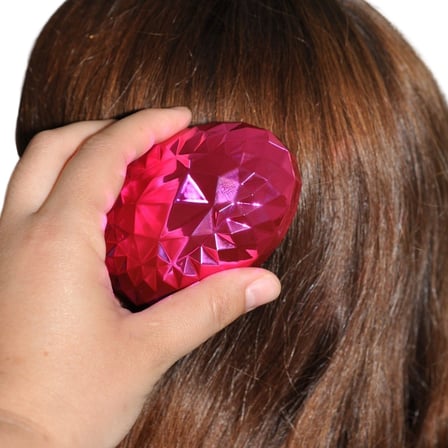 Neon Pembe Düzleştirici Tarak Geniş Aralıklı Her Saç Tipine Uygun Fırçalı Saç Düzleştirici (5332)