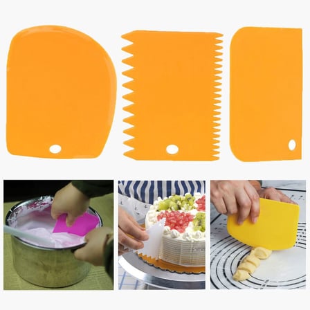 Hamur Şekillendirici Kesici Kazıyıcı Pasta Kek Dekorasyon Seti (5332)