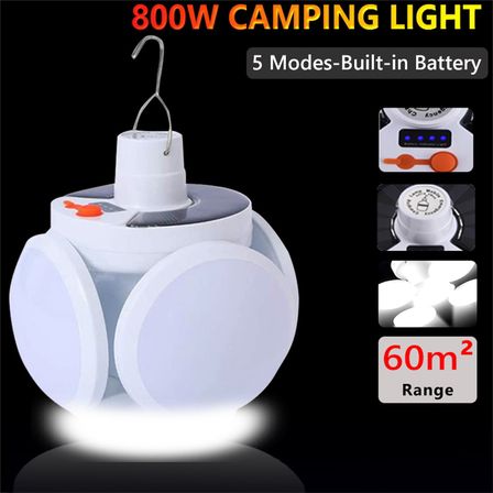 Solar 5 Kanatlı Kamp Lambası (5332)