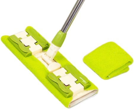 Sihirli Spin Mop Teleskopik Çok Amaçlı Mop +1 Bez Hediyeli - Mor (5332)