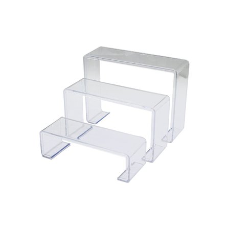 POŞETLİ 3 BOY MERDİVEN TEŞHİR AYAK YÜKSEKLİK: 6-11.5-16.5CM DERiNLİK: 6.5CM EN: 19.5-20.5-21.5CM (53