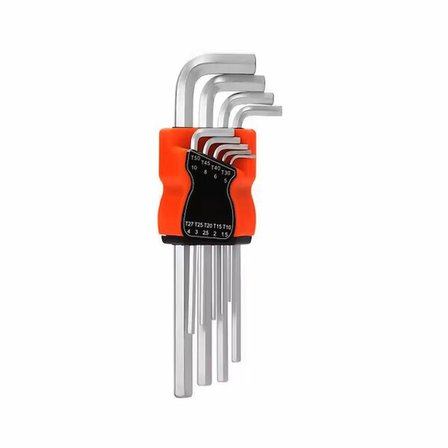 9 PARÇA  KROM UZUN - DÜZ ALYAN 180MM (5332)