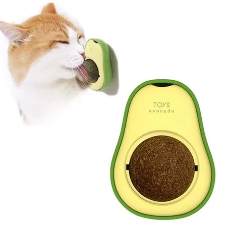 Avokado Model Yapışkanlı Kedi Oyuncağı Yenilebilir Kedi Nanesi Otu (5517)