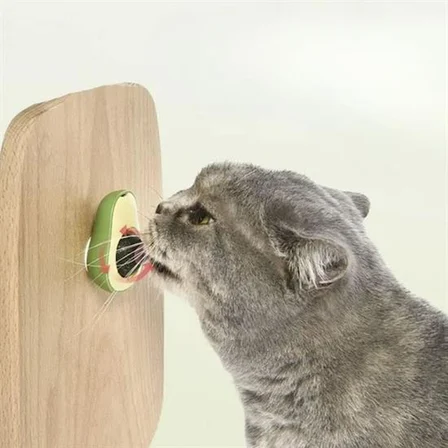 Avokado Model Yapışkanlı Kedi Oyuncağı Yenilebilir Kedi Nanesi Otu (5517)