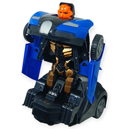 Robota Dönüşen Araba - Pilli Yerde Gezen Spor Araba - AK-839
