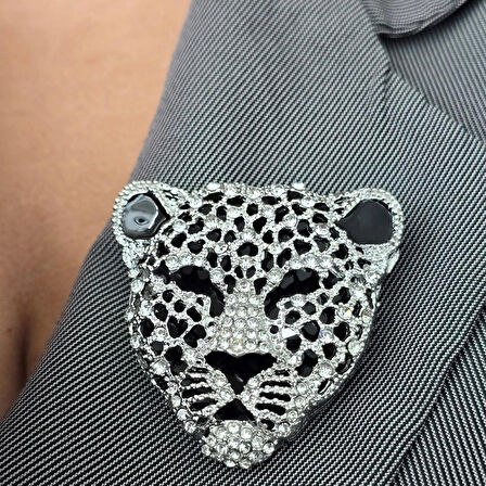 Hayvan Figürlü Panter Broş