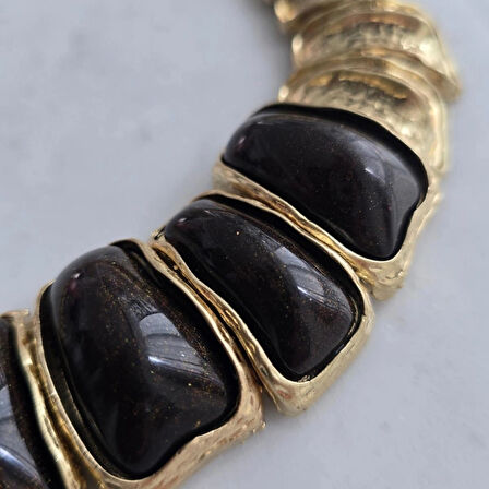 Kahverengi Vintage Kolye