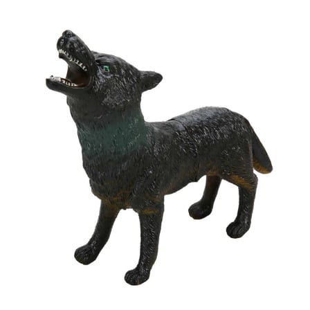 Yumuşak Soft Sesli Vahşi Hayvanlar Dünyası 27 cm - Kurt