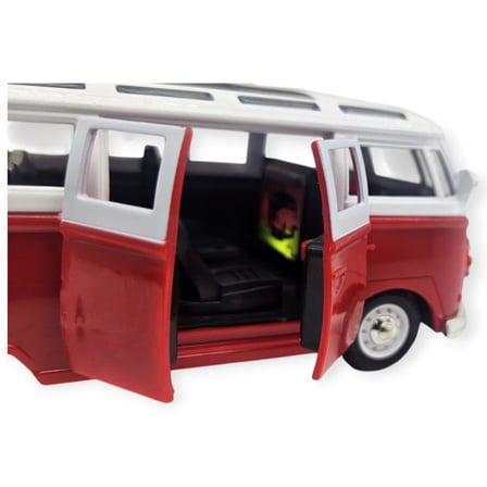 Çek Bırak Klasik T1 Vosvos Minibüs Oyuncak Araba - 14 cm Nostaljik Hippi Van