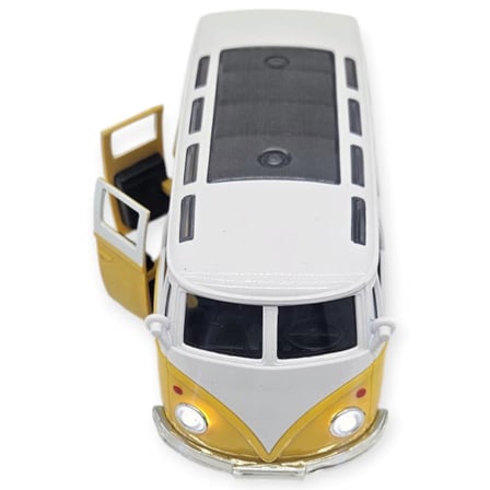 Çek Bırak Klasik T1 Vosvos Minibüs Oyuncak Araba - 14 cm Nostaljik Hippi Van