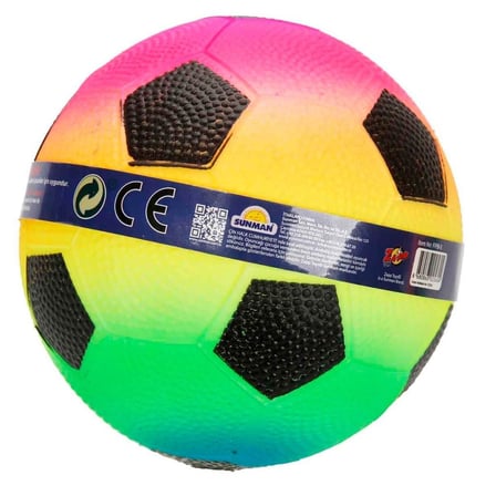 Gökkuşağı Renkli Mini Futbol Topu - 11 cm 