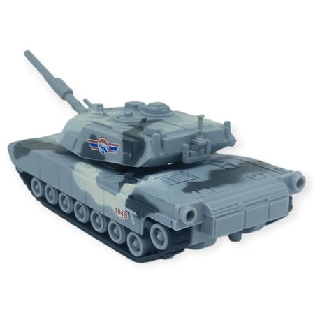 Kamuflajlı Askeri Tank Oyuncak - Gerçekçi Detaylı Model Savaş Tankı  - Gri