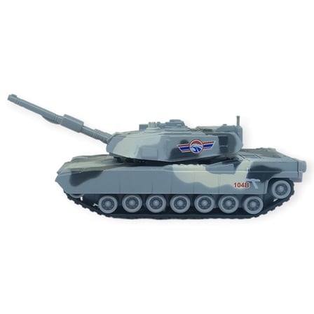 Kamuflajlı Askeri Tank Oyuncak - Gerçekçi Detaylı Model Savaş Tankı  - Gri
