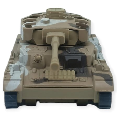 Kamuflajlı Askeri Tank Oyuncak - Gerçekçi Detaylı Model Savaş Tankı  - Kahverengi