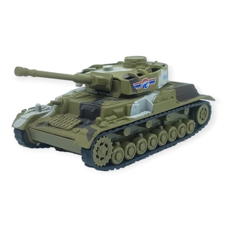 Kamuflajlı Askeri Tank Oyuncak - Gerçekçi Detaylı Model Savaş Tankı  - Koyu Kahverengi