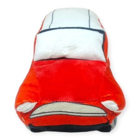 Uyku Arkadaşı -Yumuşak Peluş Araba 26 cm - Kırmızı