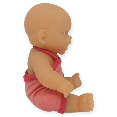 20 cm Sevimli Et Bebek - Çıkarılabilir Neon Kıyafetli Gerçekçi Oyuncak Bebek   - Yavru Ağzı