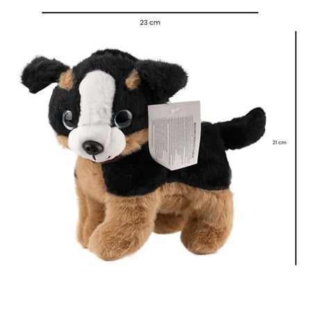 Sesli Peluş Köpek - 2309033 - Kahverengi-Siyah