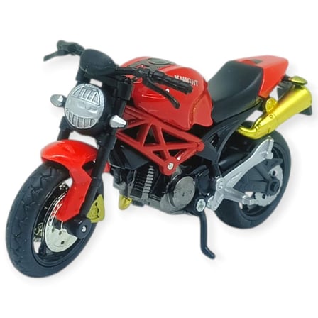 1:18 Ölçekli Model Standlı Motosiklet - Kırmızı
