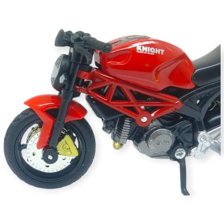 1:18 Ölçekli Model Standlı Motosiklet - Kırmızı