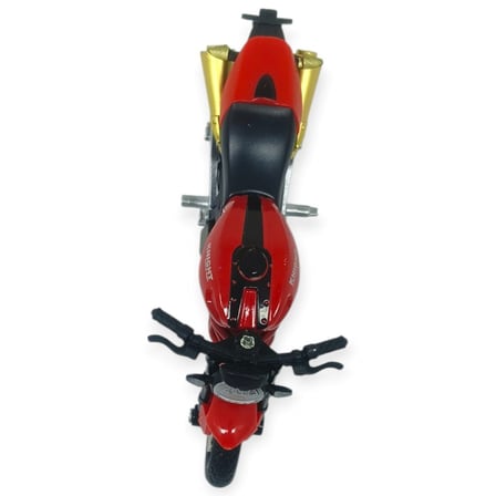 1:18 Ölçekli Model Standlı Motosiklet - Kırmızı