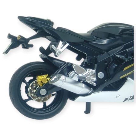 1:18 Ölçekli Model Standlı Motosiklet - Siyah