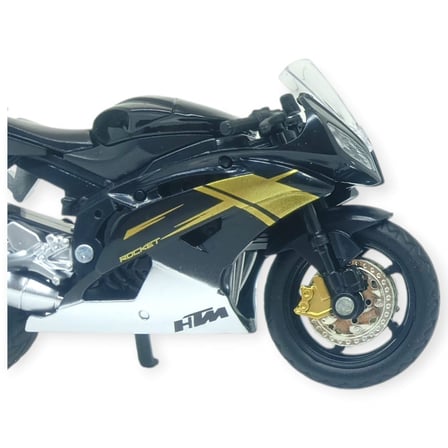 1:18 Ölçekli Model Standlı Motosiklet - Siyah