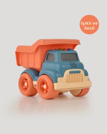 Işıklı ve Sesli Oyuncak Kamyon – Miniklerin Güvenli Eğlencesi! 