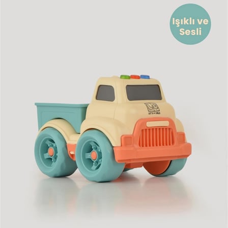 Işıklı ve Sesli Oyuncak Kamyon – Miniklerin Güvenli Eğlencesi! 