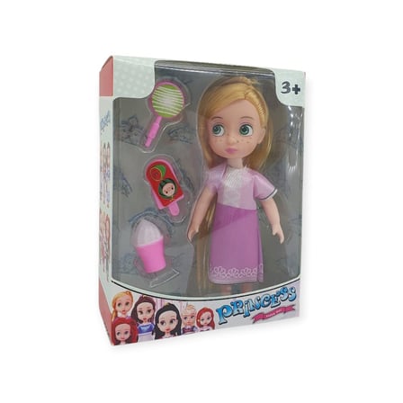 Aksesuarlı Mini Prenses Oyuncak Bebek 13 Cm