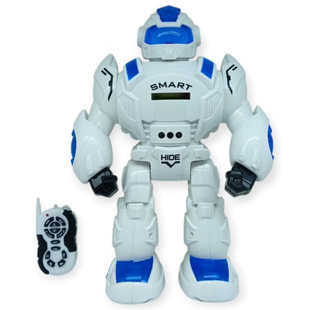 Sensörlü ve Uzaktan Kumandalı İnteraktif Robot 35 cm - Mavi