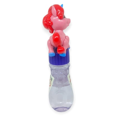 Sevimli Unicorn Figürlü Baloncuk Şişesi - Eğlenceli Köpük Çıkartma Oyuncak - Pembe