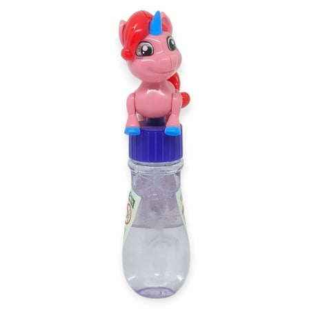 Sevimli Unicorn Figürlü Baloncuk Şişesi - Eğlenceli Köpük Çıkartma Oyuncak - Pembe