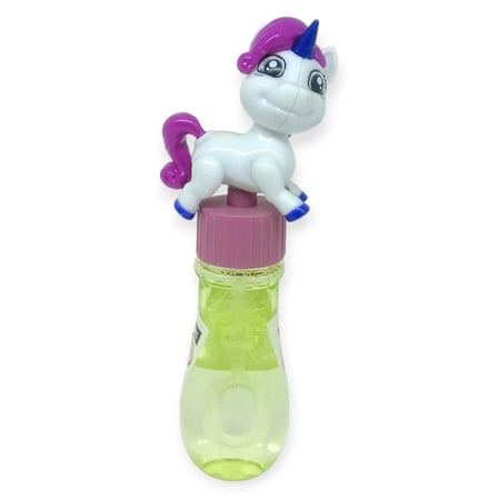 Sevimli Unicorn Figürlü Baloncuk Şişesi - Eğlenceli Köpük Çıkartma Oyuncak - Beyaz
