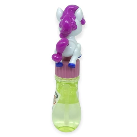 Sevimli Unicorn Figürlü Baloncuk Şişesi - Eğlenceli Köpük Çıkartma Oyuncak - Beyaz
