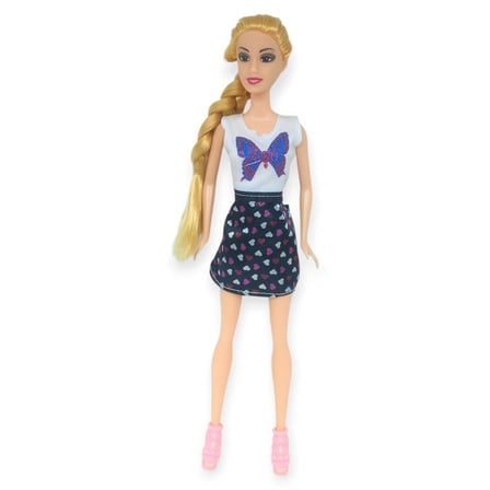 Cindy Doll Prenses Oyuncak Bebek 30 cm - Kelebek Elbise