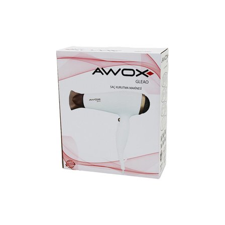AWOX GLEAO BEYAZ SAÇ KURUTMA - FÖN MAKİNESİ SOĞUK ÜFLEME 2 KADEME FAN - 3 KADEME SICAKLIK 1700-2000W (5517)