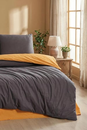 %100 Pamuk Ranforce Çift Kişilik Nevresim Takımı - Çift Taraflı-200X220 cm