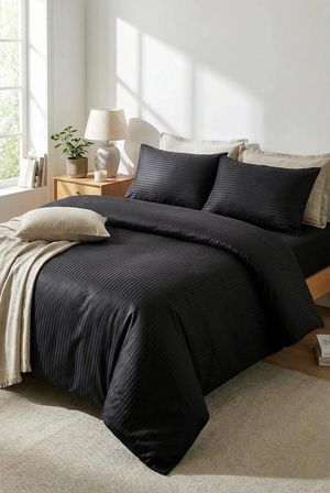 Premium Saten Nevresim Seti - 200X220 - %100 Pamuk Saten