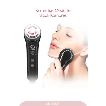 RADYO FREKANSLI YÜZ - BOYUN KIRIŞIKLIK GİDERİCİ 5 FARKLI MOD EMS TEKNOLOJİ SBI-5904 (5517)