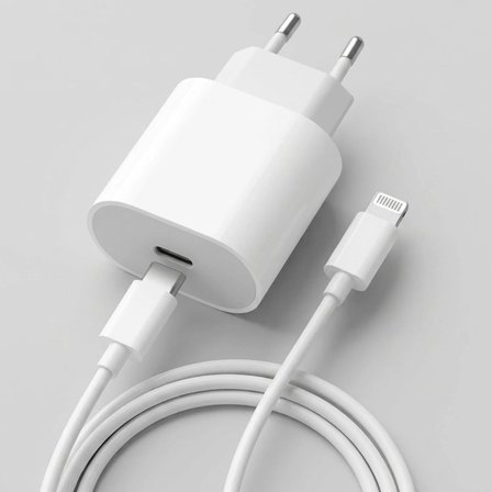 20W Hızlı Şarj Adaptörü USB-C to Lightning Kablolu – PD Destekli Süper Hızlı Şarj Cihazı (5517)