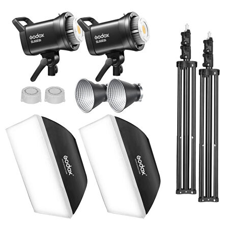 Godox SL60II Bi 60W Bi-Color COB LED Video Işığı 2'li Set