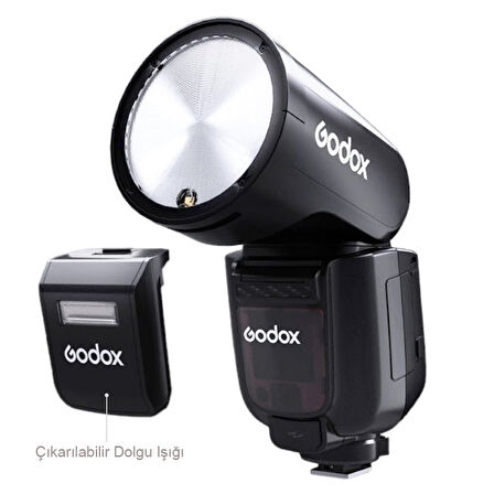 Godox V1 Pro Nikon Uyumlu Yuvarlak Kafa Tepe Flaşı​